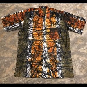 Batik short sleeve dress shirt